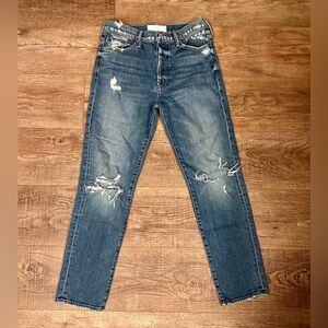 MOTHER Denim The Trickster Ankle in On Holy Ground Wash Size 27 EUC!!